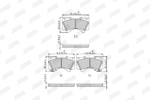 Brake Pad Set, disc brake (572599J)