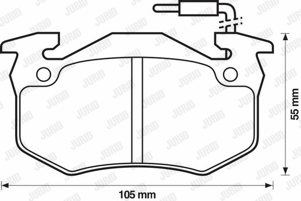Brake Pad Set, disc brake (571331J)
