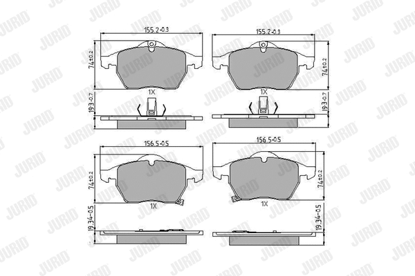 Brake Pad Set, disc brake (571997J)