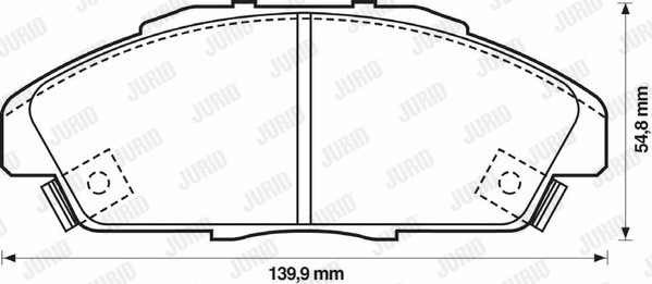 Brake Pad Set, disc brake (572354J)