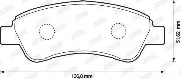 Brake Pad Set, disc brake (573030JC)