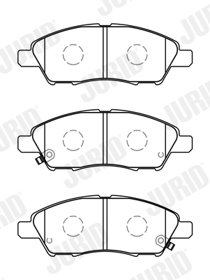 Brake Pad Set, disc brake (574011J)
