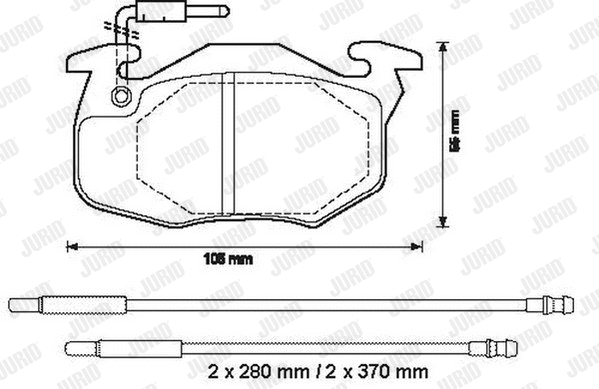 Brake Pad Set, disc brake (571525D)