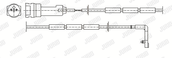 Warning Contact, brake pad wear (581340)