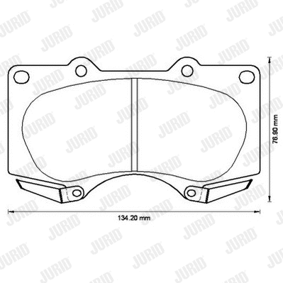 Brake Pad Set, disc brake (572515J)