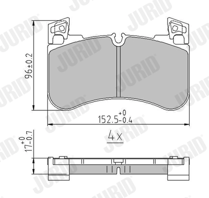 Brake Pad Set, disc brake (573926J)