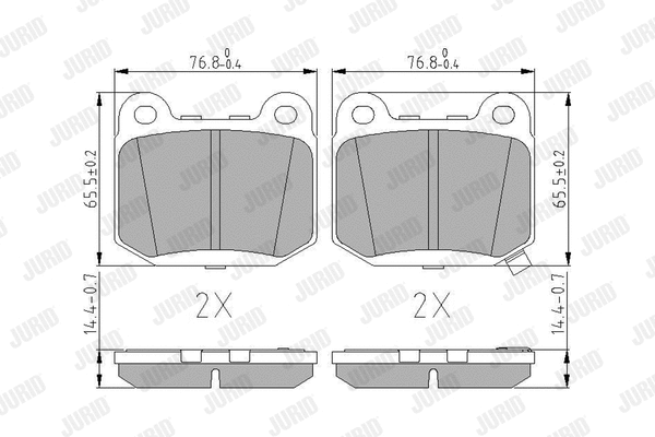 Brake Pad Set, disc brake (572558J)