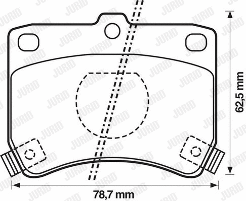 Brake Pad Set, disc brake (572100J)