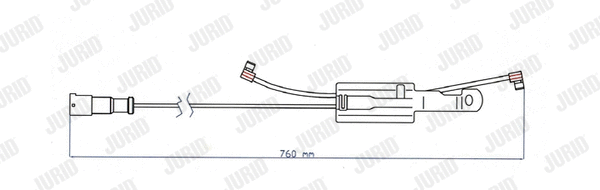 Warning Contact, brake pad wear (FAI178)