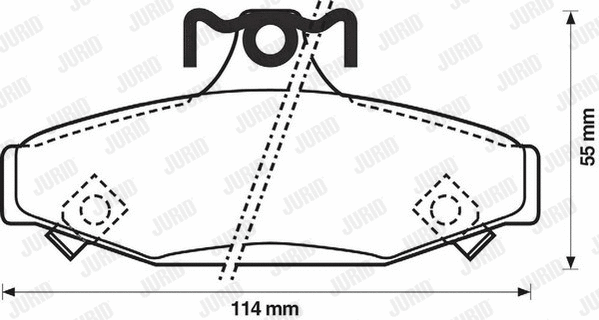 Brake Pad Set, disc brake (572417J)