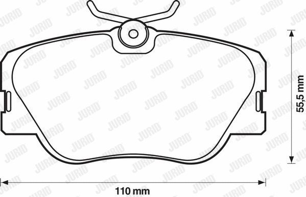 Brake Pad Set, disc brake (571560J)