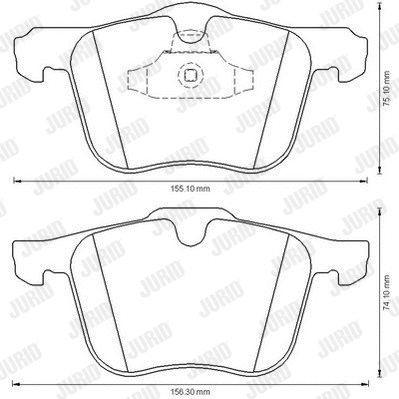 Brake Pad Set, disc brake (573179J)
