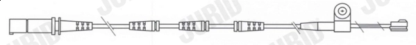 Warning Contact, brake pad wear (FWI335)