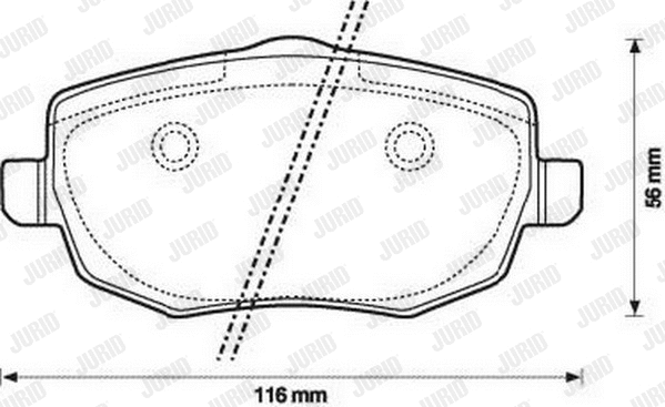 Brake Pad Set, disc brake (573144JC)