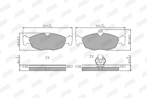 Brake Pad Set, disc brake (573940J)