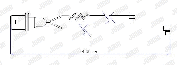 Warning Contact, brake pad wear (587026)