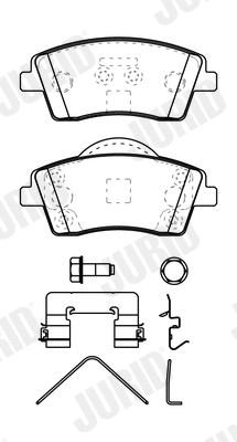 Brake Pad Set, disc brake (574040J)