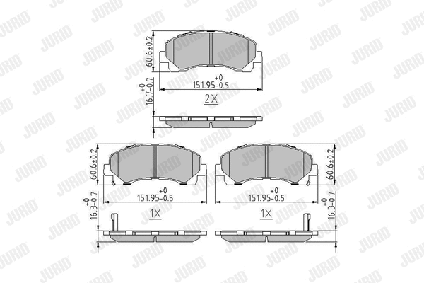 Brake Pad Set, disc brake (573467J)