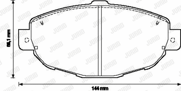 Brake Pad Set, disc brake (572364J)