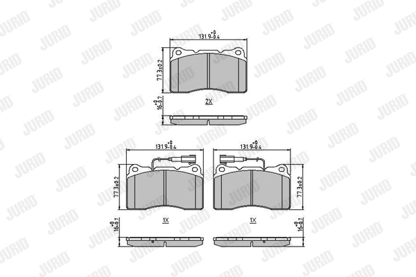 Brake Pad Set, disc brake (571952J)