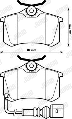 Brake Pad Set, disc brake (573112J)