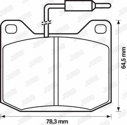 Brake Pad Set, disc brake (571206J)