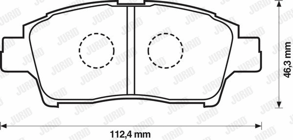 Brake Pad Set, disc brake (572404J)