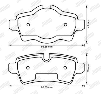 Brake Pad Set, disc brake (573200J)