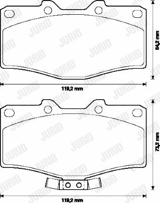 Brake Pad Set, disc brake (572254J)