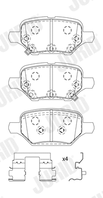 Brake Pad Set, disc brake (573921J)