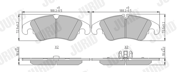 Brake Pad Set, disc brake (573247J)