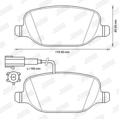 Brake Pad Set, disc brake (573348JC)