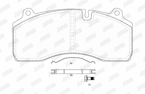 Brake Pad Set, disc brake (2918105390)