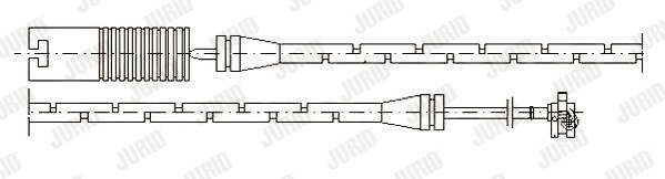Warning Contact, brake pad wear (581382)