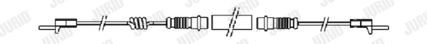 Warning Contact, brake pad wear (FAI103)