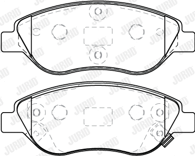 Brake Pad Set, disc brake (573867J)