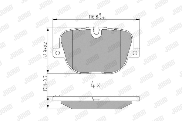 Brake Pad Set, disc brake (573342J)