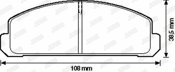 Brake Pad Set, disc brake (572196J)