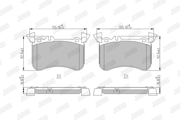 Brake Pad Set, disc brake (573851J)