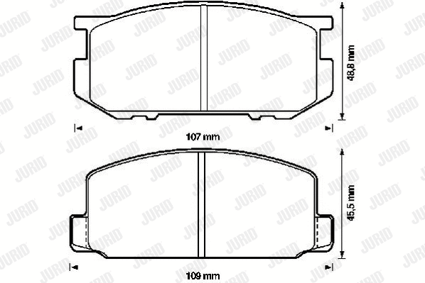 Brake Pad Set, disc brake (572214J)