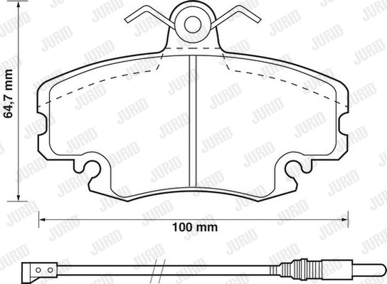 Brake Pad Set, disc brake (571526D)
