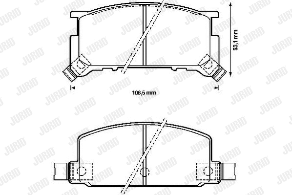 Brake Pad Set, disc brake (572172J)