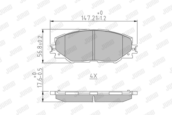 Brake Pad Set, disc brake (572569J)