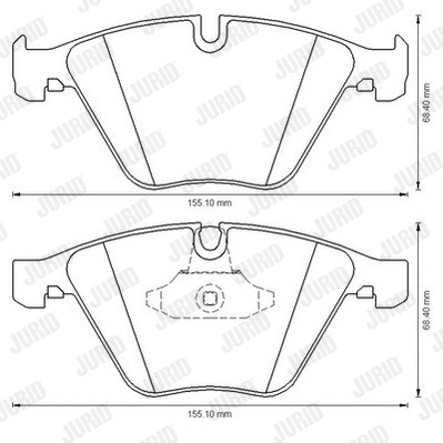 Brake Pad Set, disc brake (573181J-AS)