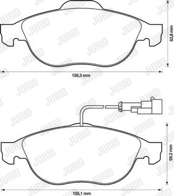 Brake Pad Set, disc brake (571933D)