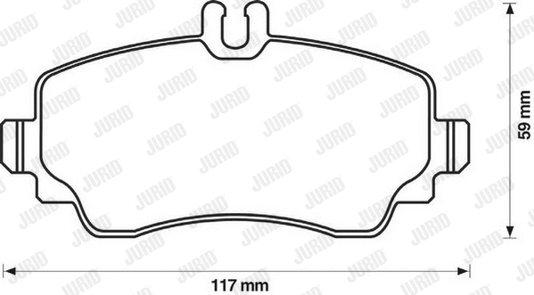 Brake Pad Set, disc brake (571945J)