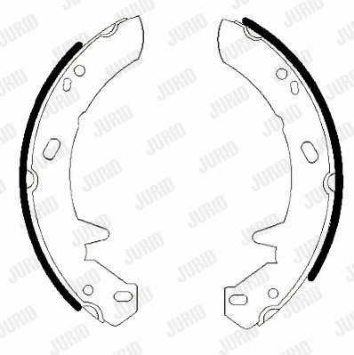 Brake Shoe Set, parking brake (362451J)