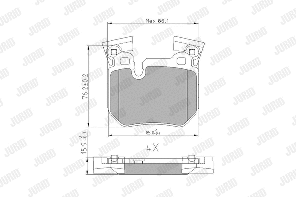 Brake Pad Set, disc brake (573310J)