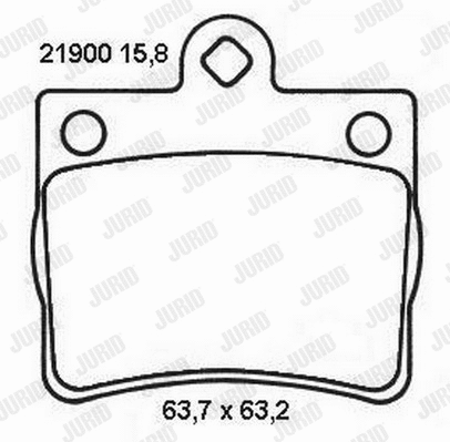 Brake Pad Set, disc brake (573053J)