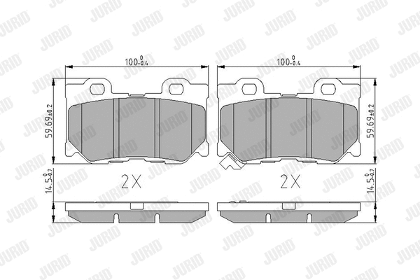 Brake Pad Set, disc brake (572659J)